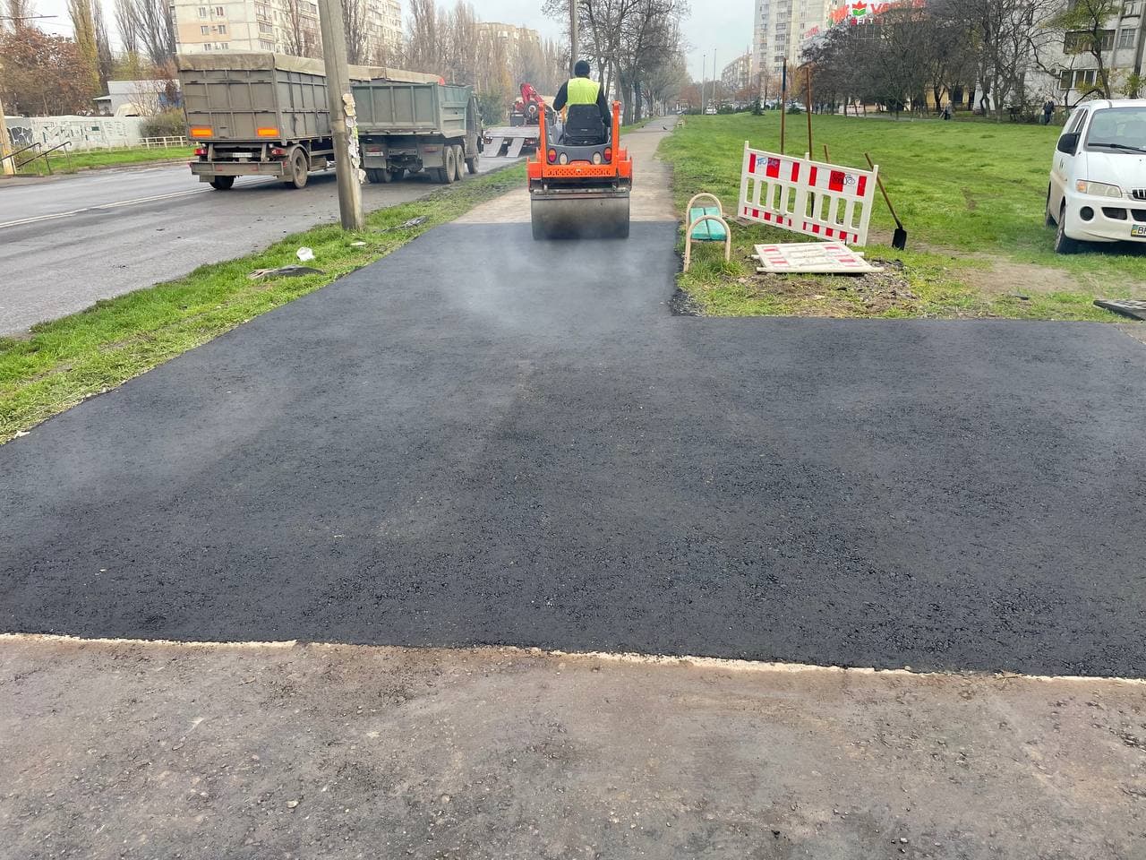 Асфальтирование подъездной дороги завода - фото 3